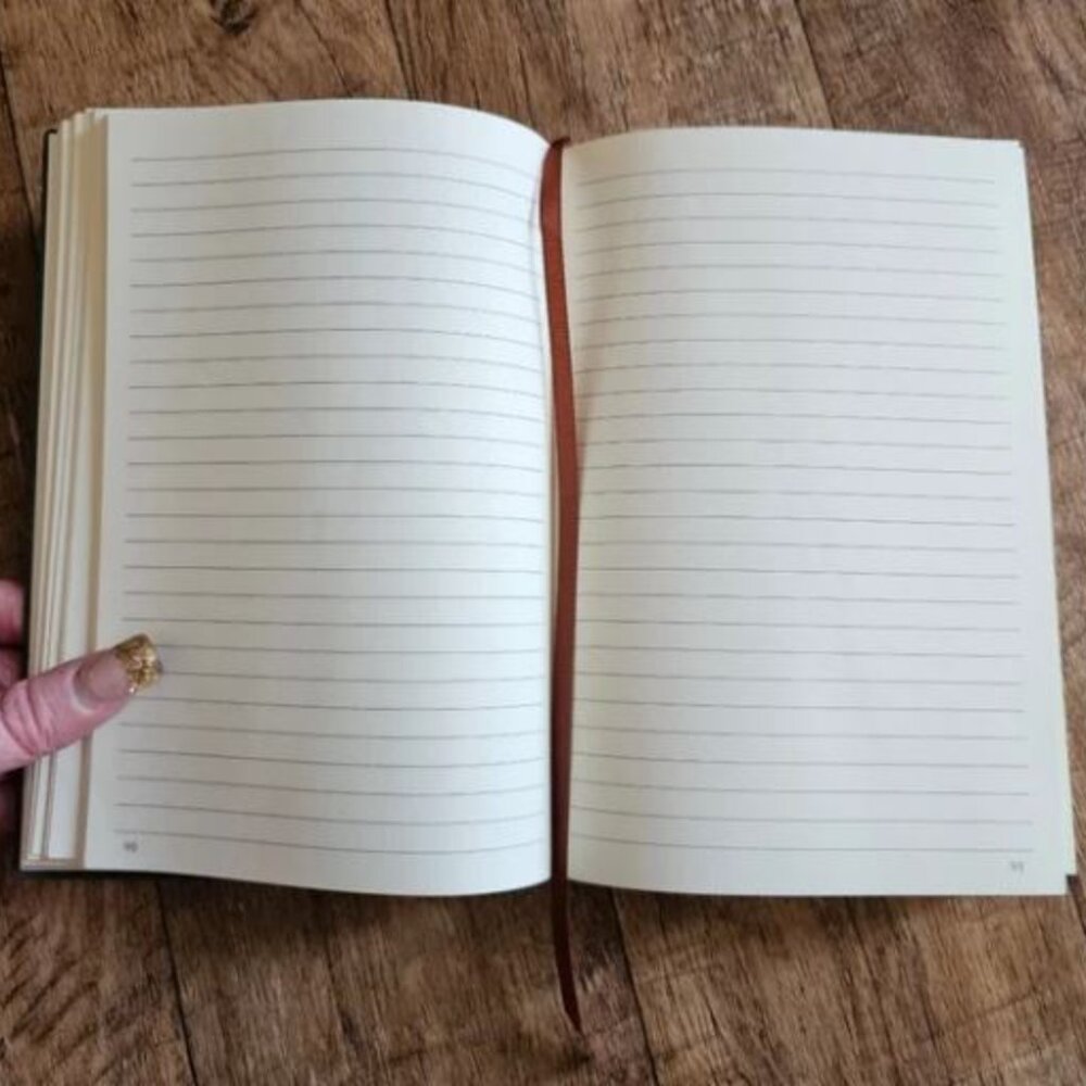 Black A5 Leather Soft Cover Journal Notebook - Picture 4 of 6